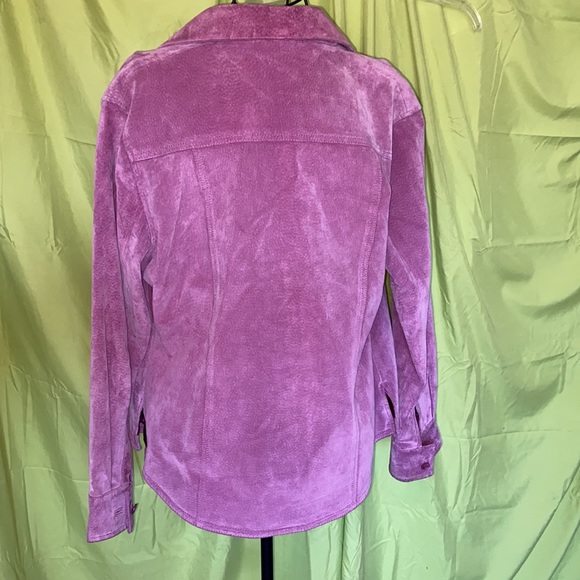 A.M.I Purple Suede Jacket - Picture 11 of 12
